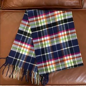 Multiple colored plaid scarf